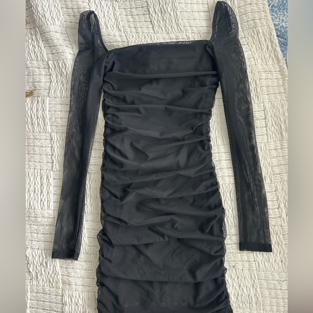 Princess Polly Black Long Sleeve Dress